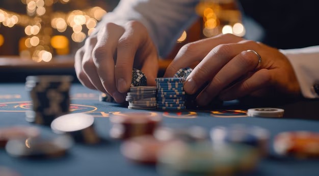 Mobile phone screen showing dwi togel Infinite Blackjack table live stream